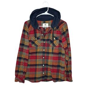 Legendary Whitetails Flannel Hoodie Shirt Men’s Medium